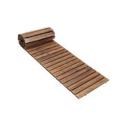 RoaQinFo Copri Percorso Esterno Passerella Giardino Sentiero Esterno Passaggio Esterno in Legno con Corde in Gomma Arrotolabile Protegge Bagnata Adatto per, 12FT