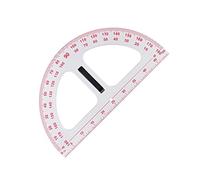 RoaQinFo Goniometro, Goniometro Semicircolare, con Manico Staccabile, 180 Gradi, 50 Cm, Righello Da Carpentiere, Strumento di Geometria per