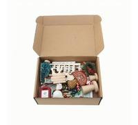 RoaQinFo Kit di 25 Miniature per Scena Invernale con Arco in Stile Legno E per Villaggio in Miniatura Paesaggio Natalizio con Albero per Diorama Scaffale Regalo