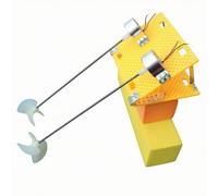 RoaQinFo Kit di Motorizzata da Assemblare Educativo Modello Propulsore e Motore Senza Colla Modello Nautico da Costruire per Maker, Adulti, Giallo