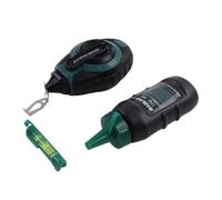 RoaQinFo Manual Chalk Line Reel Set Bobina Filo Gesso Tracciatore Manuale a Bolla Serbatoio Punta Strumento Portatile Plastica per Segnare E Allineare Adatto per Interior Carpentry Montaggi su Pareti