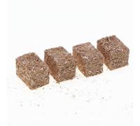 RoaQinFo Mini Farm Haystack Set Miniatura Fieno Balle Ornamentali Props Elementi Rustici in Legno per Diorami Paesaggi Rurali Casa Delle Bambole Adatto a, Rettangolare Piccolo