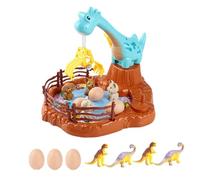 RoaQinFo Mini Gettoni, Distributore Multifunzionale di, Giocattolo a Forma di Dinosauro per Bambini Piccoli, e 4 Dinosauri 4 Cani
