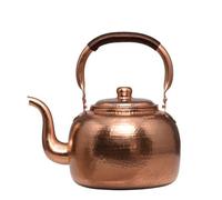 RoaQinFo Pentola per Bollire in Rame con Coperchio E Base Induzione per Riscaldare Bevande atto per Campeggio E Casa.