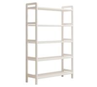 RoaQinFo Scaffale Portaoggetti Regolabile Libreria Aperta Ripiano Multilivello Mensola Verticale Mobile Contenitore in Bambù Struttura a 5 Livelli per