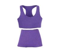 RoaQinFo Set Composto da Canotta E Pantaloncini Sportivi in 1:12, Mini Abiti, Abbigliamento Morbido E Leggero, Vestiti alla Moda per Bambole E Action F, Viola Chiaro