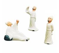 RoaQinFo Set da 3 Miniature Figure in Resina con Poeti Cinesi Antichi Dettagliati per Diorma Pae in Miniatura E Decorazione Scrivania