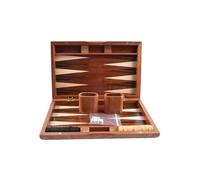 RoaQinFo Set di Backgammon, Gioco di Backgammon Classico, Portatile, Gioco da Tavolo Leggero, Formato da Viaggio per Bambini, Principianti, Allenamento, Style B