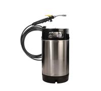 RoaQinFo Spruzzatore per Auto Spruzzatore Serbatoio Pressione Nebulizzatore Pompa Acciaio Inossidabile con Base Solida Tubo a Spirale Antigroviglio E di, 9.5L