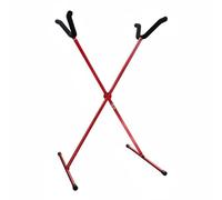 RoaQinFo Supporto Espositivo in Alluminio Espositore Modello Aereo Regolabile Struttura X Spugna Antigraffio Adatto per Laboratorio Garage Collezione, Rosso