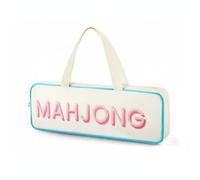 RoaQinFo Travel Storage Pouch Borsa da Viaggio per Giochi da Tavolo Custodia Organizer Porta Rack in Tela Spessa Scomparti Separati Protezione Antigraffio, Bianco