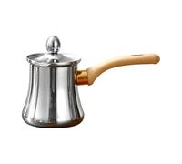 RoaQinFo Turkish Coffee Pot Robusta Caffettiera in Acciaio Inox Piccola Caffettiera Turca per Piano Cottura, Uso Quotidiano, 550ML