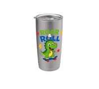 Roar and Roll - Skateboard a forma di dinosauro, per bambini Bicchiere termico in acciaio inox doppia parete