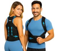 Roar® Busto correttore posturale uomo donna - Fascia posturale spalle e schiena - Raddrizza schiena e spalle - Dispositivo postura corretta traspirante regolabile