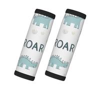 Roar Dino - 2 custodie per valigie con dinosauri, in morbido neoprene, accessori da viaggio