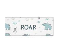 Roar Dino - Tappetino per mouse grande, 80 x 30 cm, con base in gomma antiscivolo, per ufficio e casa