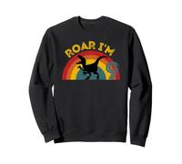 Roar I'm 9! Simpatico Dinosauro per Il NONO Compleanno Felpa