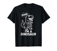 Roar I'm a Dinosaur Cartoon - Divertente disegno Dino T-Rex Maglietta