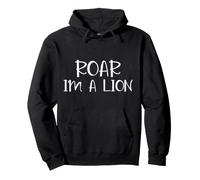 Roar I'm A Lion Lazy Costume di Halloween Felpa con Cappuccio