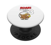 Roar Triceratops 3 ° compleanno ragazzo 3 anni dinosauro PopSockets PopGrip Adesivo