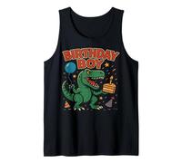 Roaring Birthday Boy Dinosaur Celebration Design Canotta