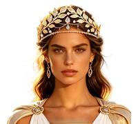 Roaring Good Time Costume da dea greca accessori donna costume greco | Fascia per capelli a forma di foglia per feste in costume cosplay