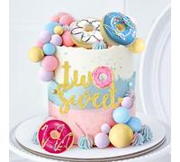 Roaring Good Time due dolci cake topper due dolci forniture per feste di compleanno ciambella crescere bambino spolverare decorazioni macaron palle mini ciambella cake topper per forniture per feste