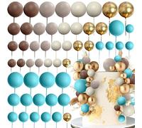 Roaring Good Time Palline marrone cioccolato blu decorazione torta Boho palloncini topper per torta per compleanno, matrimonio, addio al nubilato, baby shower, forniture per feste decorazione per