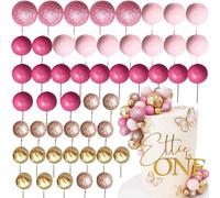 Roaring Good Time palloni rosa per torte palloncini oro rosa per decorazioni di torte forniture di palline per decorazioni di torte per compleanno matrimonio festa di nozze, festa di compleanno