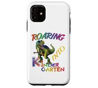Roaring into Kindergarten Dinosaur Kids Day Back to School Custodia per iPhone 11