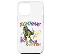 Roaring into Kindergarten Dinosaur Kids Day Back to School Custodia per iPhone 12 Pro Max