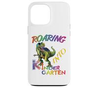 Roaring into Kindergarten Dinosaur Kids Day Back to School Custodia per iPhone 13 Pro Max