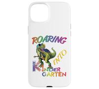 Roaring into Kindergarten Dinosaur Kids Day Back to School Custodia per iPhone 15 Plus