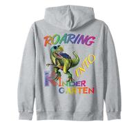 Roaring Into Kindergarten Dinosaur Kids Day Back to School Felpa con Cappuccio