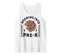 Roaring Into Pre-K Tiger I'm Ready for Pre K Boy Girl Divertente Canotta