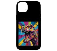 “Roaring T Rex” Colorful Pop Art Dinosaur Graphic Design Fun Custodia per iPhone 14 Plus