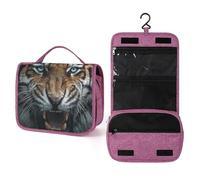 Roaring Tiger - Beauty case da viaggio da donna, organizer per trucchi da appendere con gancio per shampoo