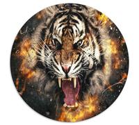 Roaring Tiger Puzzle 1000 Pezzi Gioco di Puzzle 1000 Pezzi Carta Fire Element Puzzle per Adulti Decorazione Relax Regalo 1000pcs (67.5x67.5cm)