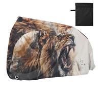 Roaringg Lion Copertura impermeabile per bici da esterno con fori di bloccaggio per interni ed esterni, adatta per la maggior parte delle bici da strada per esterni