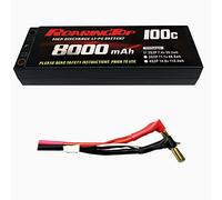 RoaringTop 2S Lipo Batteria 7.4V 8000mAh 100C RC Batteria Con 5.0mm Bullet Leadout Filo Per 1/7 1/8 1/10 RC Auto Racing 4WD ARRMA INFRACTION FELONY LIMITLESS Xpand Rally LC PTG-2 EX07
