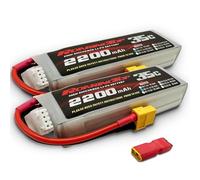 RoaringTop Batteria 3S Lipo 35C 2200mAh 11.1V (scarico continuo) con XT60 per RC aereo RC elicottero DJI aereo RC Quadcopter drone FPV (2 pezzi)