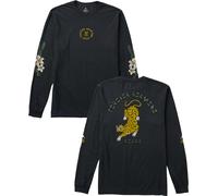 Roark - T-shirt Uomo in Cotone a maniche lunghe - Jaguar LS Black per Uomo in Cotone - Taglia M - Blu navy