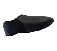 ROARMAX Scarpe da jazz nere in vera pelle e neoprene, suola divisa con parte superiore elastica, scarpe da ballo flessibili e leggere per ragazze e donne, Nero , 37 1/3 EU