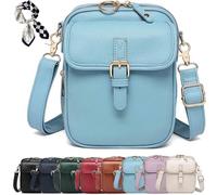 Roarrave Crossbody Leather Bag, Collaboraten1 Crossbody Leather Bag, Fashion, Leisure, Vintage Anti-Theft (Blue B)