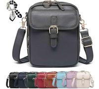 Roarrave Crossbody Leather Bag, Collaboraten1 Crossbody Leather Bag, Fashion, Leisure, Vintage Anti-Theft (Gray)