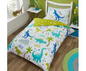 Roarsome Dinosauro Neonato Set da Letto Culla Fronte-Retro Copripiumino e Federa