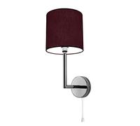 Roary W 1 luce Made in italy per interni di una casa all'avanguardia Bordeaux - applique moderna con braccio - OLUX ILLUMINAZIONE