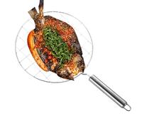 Roasting Pan Grill - Portable Wire Net, Cooking Tool, Metal Grills with Handle for Easy Roastings and Grilling | Ideal for Outdoor Camping Picnic Bbq Backyard Kitchen Food Preparation