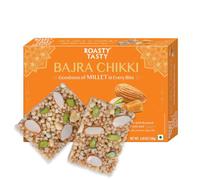 Roasty Tasty Pearl - Barretta per miglio Bajra Bite, barretta per miglio Chikki | arachidi Chikki con Jaggery | snack proteici | senza zuccheri aggiunti | snack sani | ricambio barretta energetica, 1
