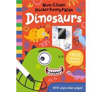 Rob Abbott Wipe-Clean Sticker Funny Faces Dinosaurs (Copertina rigida)